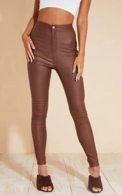 Chocolate Disco Coated Jeans -Modern Wear Boutique 00c1ea38f300225b9e71f1d6a4ac1f1681b7bce0 cmt5461 2