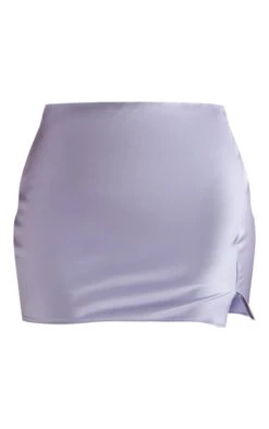 Charcoal Split Detail Satin Mini Skirt -Modern Wear Boutique 032e61e98432b96cb6e8abfbc377a54096641b7f cnc0463 6