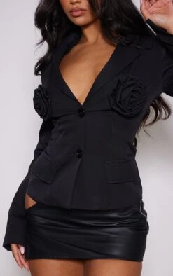 Black Rose Detail Fitted Blazer 8 Black Rose Detail Fitted Blazer -Modern Wear Boutique 0459f4f611bc822023fe15be3cdc40b47f268751 cnc3141 4