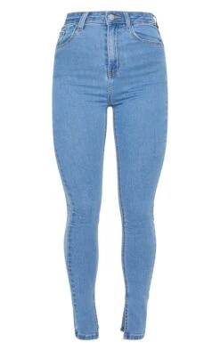 Light Blue Wash Side Split Hem Skinny Jeans -Modern Wear Boutique 04db2e2ee763280c2d942c88c54e92134117d522 CMK8883 5