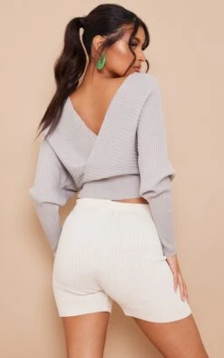Grey Wrap Off The Shoulder Knit Jumper 8 Grey Wrap Off The Shoulder Knit Jumper -Modern Wear Boutique 05738e9ac95d17ce480b07537ace536eb1dfabdf cmv3006 2