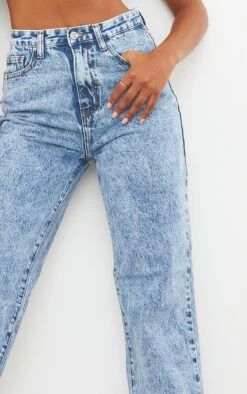 Mid Blue Acid Wash High Waist Straight Leg Jeans -Modern Wear Boutique 065e5bdeeb2fbb7255fba1c8a9d53aeab9877350 cmk8864 4