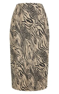 Brown Zebra Print Plisse Printed Midi Skirt -Modern Wear Boutique 0c46acea03ed77100e7263e82915e9e00c7a5fb9 cmo3062 5
