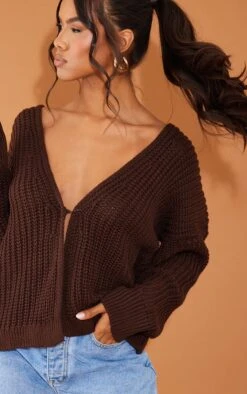 Chocolate Chunky Knit Slouchy Cardigan -Modern Wear Boutique 0c9063f5a16661f5a9e9687063a6738cbb506f76 cmr2698 4