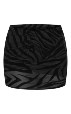 Black Zebra Devore Ruched Mini Skirt -Modern Wear Boutique 0cc946fa5e695221dbd6d93d49a537ac07026ac4 cna9401 6