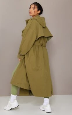 Khaki Woven Hooded Oversized Trench Coat -Modern Wear Boutique 0cf052476c7168a5fabcfb7f70ab899156a02537 cmv3638 3