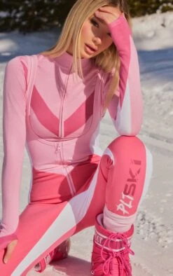 PRETTYLITTLETHING SKI Pink And White Scoop Neck Scuba Suit -Modern Wear Boutique 0da1fd9f7c0956d9e494bf7bcc317268e67a0639 cna8992 4