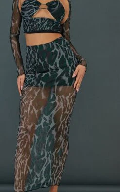 Black Print Mesh Maxi Skirt -Modern Wear Boutique 0e46c1a9a44dca480c20fe2fc7a72f7e0811cdac cnc2426 4