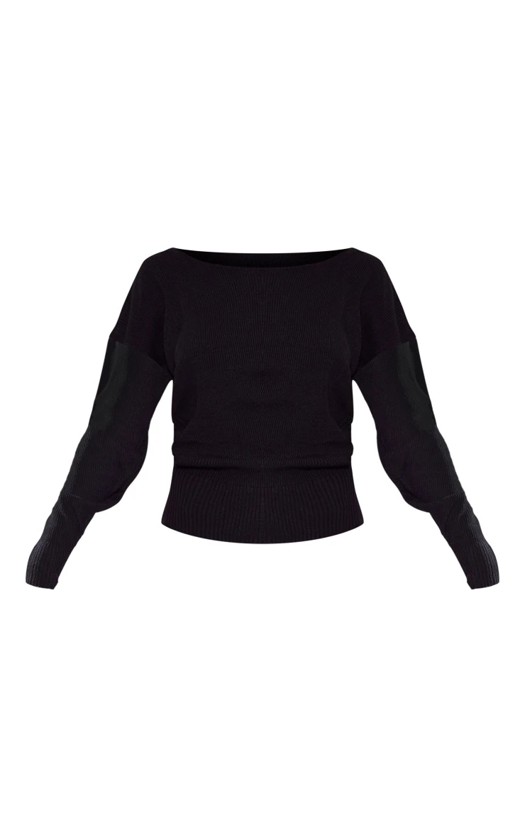 Black Knit Lounge Set 6 Black Knit Lounge Set - Image 6