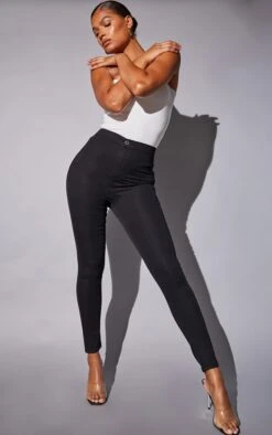 Black Basic Disco Fit Skinny Jeans