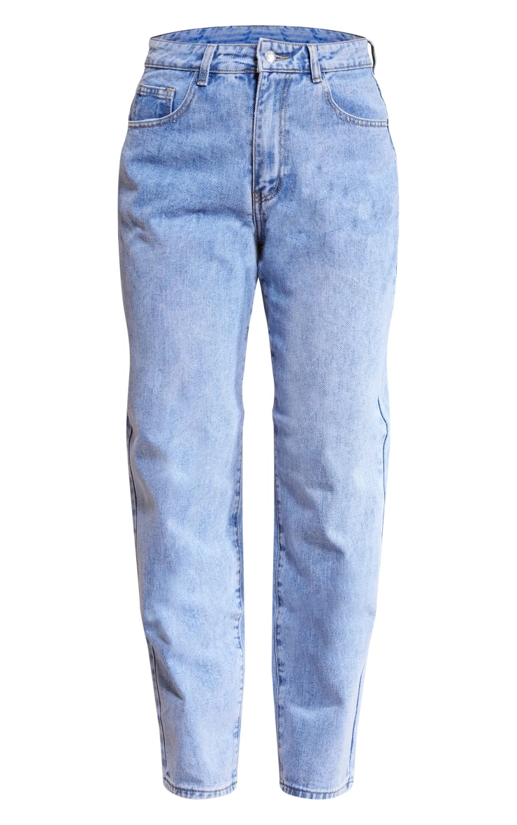 PRETTYLITTLETHING L32 Light Blue Wash Boyfriend Jeans 6 PRETTYLITTLETHING L32 Light Blue Wash Boyfriend Jeans - Image 6