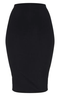 Black Basic Cotton Blend Jersey Midi Skirt -Modern Wear Boutique 15604ac4ae047bd464c77a66072670aeb330ab37 cmp0773 6