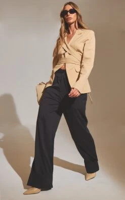 Camel Crossover Tie Cinched Waist Blazer -Modern Wear Boutique 167649cd205cfa3ac45d918ddba4383713028f63 cnc6105 3