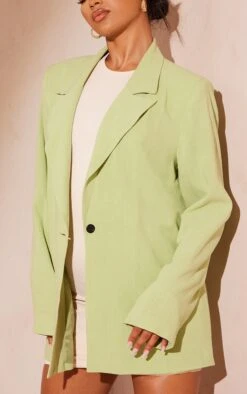 Pistachio Linen Look Oversized Drapey Button Detail Blazer -Modern Wear Boutique 1862f31761005e9fd49c4fa97736d598d4ec3b78 cmw7195 4