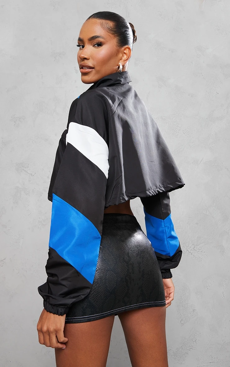 Blue Contrast Panel Pocket Front Jacket 2 Blue Contrast Panel Pocket Front Jacket - Image 2