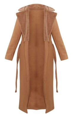 Camel Faux Fur Collar Wool Look Belted Coat 9 Camel Faux Fur Collar Wool Look Belted Coat -Modern Wear Boutique 1a1c4934fea023feed0cd741dd503452908fd84b cnd3375 5