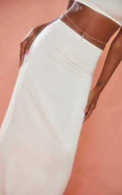 Cream Brushed Woven Ruched V Front Maxi Skirt -Modern Wear Boutique 1a3c00628c2a43db2afaf69dbe29f10ad59828d3 cmy1319 4