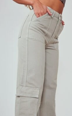 RENEW Grey Cargo Pocket Baggy Wide Leg Jeans 10 RENEW Grey Cargo Pocket Baggy Wide Leg Jeans -Modern Wear Boutique 1c02a5e178b5e973ad5aacecf757fe6c6bea4d8b cmv3899 4