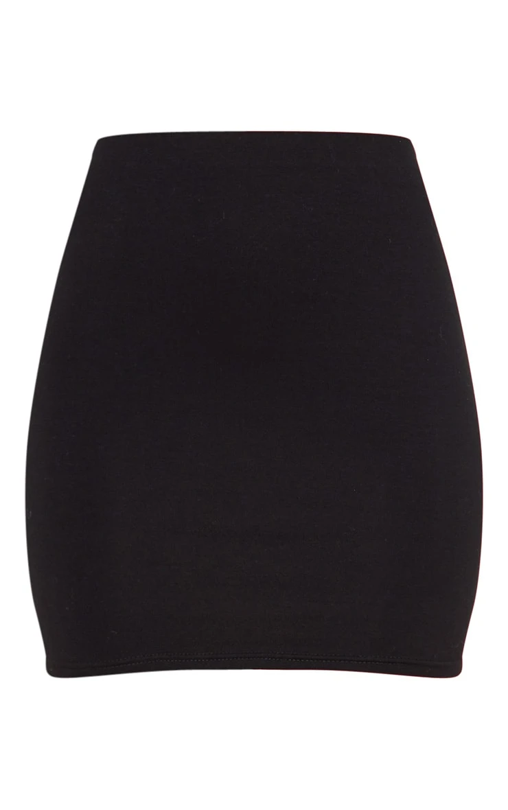 Black Cotton Mini Skirt 3 Black Cotton Mini Skirt - Image 3
