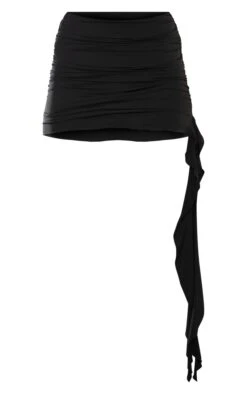 Black Slinky Ruched Asymmetric Side Mini Skirt -Modern Wear Boutique 1e149296715d4451642aec5b4c3ac3802b59dc8b cnd9340 6