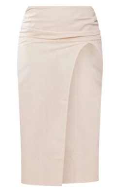 Cream Woven Low Rise Ruched Side Midi Skirt 9 Cream Woven Low Rise Ruched Side Midi Skirt -Modern Wear Boutique 1e87f1943ec7049c0c61f7d281cbb0881e9986ca cnd3924 5