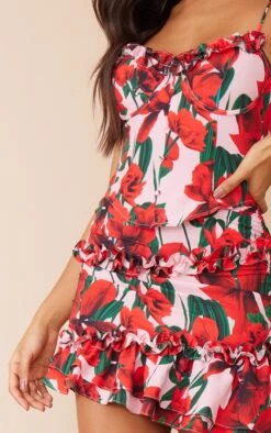 Red Floral Print Ruffle Hem Mini Skirt 10 Red Floral Print Ruffle Hem Mini Skirt -Modern Wear Boutique 2652e49c16f82191d2a99e1bde22949b45e33613 cnc5062 5