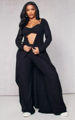 Shape Black Brushed Rib Longline Cardigan -Modern Wear Boutique 26c581074fa1b8c631d9490cffc1b0ad656a44ed cnb7694 3