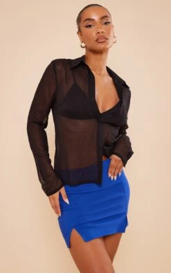 Cobalt Stretch Woven Thigh Split Detail Mini Skirt 9 Cobalt Stretch Woven Thigh Split Detail Mini Skirt -Modern Wear Boutique 290c568de2b3b259c6911562dd7e56b3943ff41c cnd6721 4