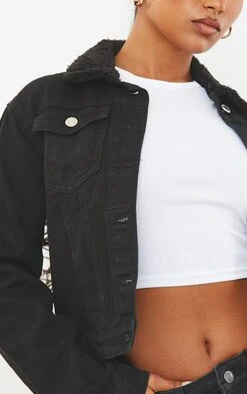 Black Cropped Borg Collar Denim Jacket 8 Black Cropped Borg Collar Denim Jacket -Modern Wear Boutique 2a7b4a317a6607705674c9bc7f975b3ce247fe68 cmt9676 4