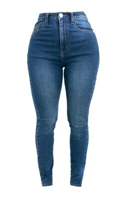 PRETTYLITTLETHING Shape Mid Blue Wash Knee Rip Skinny Jeans -Modern Wear Boutique 2efb7ca3b179d17b08946d673898041f0bd58ad2 cmu4736 5