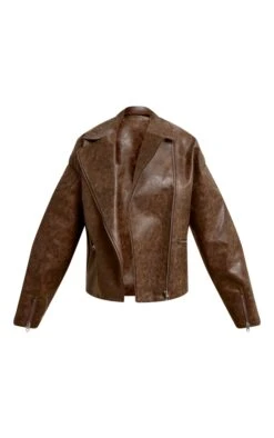 Brown Oversized Faux Leather Distressed Look Biker Jacket 9 Brown Oversized Faux Leather Distressed Look Biker Jacket -Modern Wear Boutique 31afb0920c8f2724f4ec273e100c0e2c90464ca5 cnc7540 5