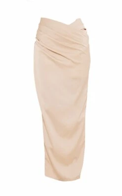 Champagne Satin Cowl Front Maxi Skirt 9 Champagne Satin Cowl Front Maxi Skirt -Modern Wear Boutique 3b1eff5f4809715694645da9d9d654ce856c7d7a cnd3770 5
