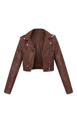 Chocolate Basic Faux Leather Biker Jacket -Modern Wear Boutique 3c3bbc1d9def9e74fe1010826c342da707c76bcb cmz8083 5
