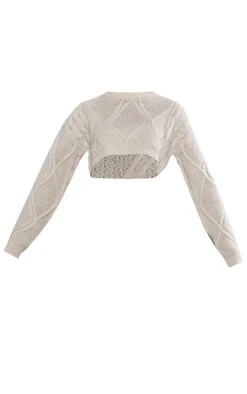 Cream Super Cropped Cable Knit Jumper -Modern Wear Boutique 3c448bb30997bf34e44c292aad533e28fbd61195 cnb8476 5