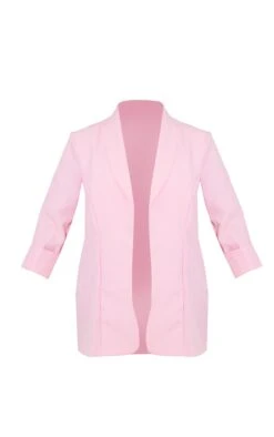 Pink Basic Turn Up Sleeve Blazer -Modern Wear Boutique 3f3c6520372f54d9309dcbbc621b8eb41850bb84 cmk3820 5