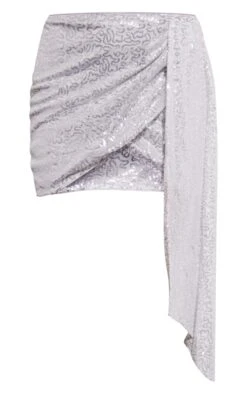 Silver Swirl Sequin Drape Side Mini Skirt -Modern Wear Boutique 4059e93a0b6dbf48081b60fc9b59ea28a4910949 cnb5409 6