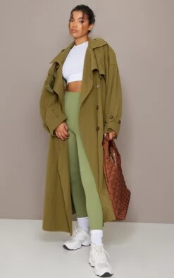 Khaki Woven Hooded Oversized Trench Coat -Modern Wear Boutique 40c116dd7324e6b48728808cca98e9af336a6308 cmv3638 4