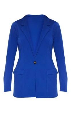Blue Fitted Button Detail Crepe Blazer -Modern Wear Boutique 418c763a30f3952ae92a1fab250350d7ce232fe1 cmc8423 3