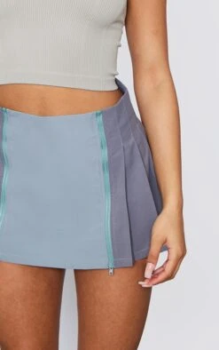 Grey Woven Zip Panel Pleated Micro Mini Skirt 8 Grey Woven Zip Panel Pleated Micro Mini Skirt -Modern Wear Boutique 427ed2bd9679cf76d4fca8aef7d10d7ade3b0b5b cnd1116 5