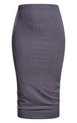Charcoal Ribbed High Waist Midi Skirt -Modern Wear Boutique 428d94d7927b4c359ab207a5754f20f2a3a407f4 cna9275 5