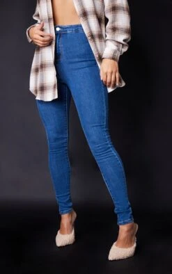 PRETTYLITTLETHING L30 Mid Blue Disco Skinny Jeans 9 PRETTYLITTLETHING L30 Mid Blue Disco Skinny Jeans -Modern Wear Boutique 444daddd420868b81a9854016c9d71acba4e10ec cmc4075 2