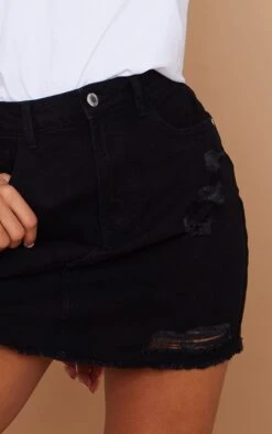 Black Basic Ripped Denim Mini Skirt 12 Black Basic Ripped Denim Mini Skirt -Modern Wear Boutique 4c1542a744ba3256fc0b385451d6c9ce7bad61ea cms6266 5