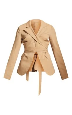 Camel Crossover Tie Cinched Waist Blazer -Modern Wear Boutique 4c46210703f2020971641c04bab8bd7bf7931013 cnc6105 5