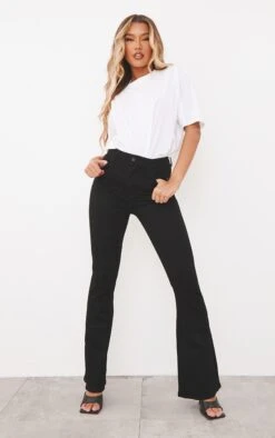 Modern Wear Boutique 39 Black 5 Pocket Stretch Flared Jeans