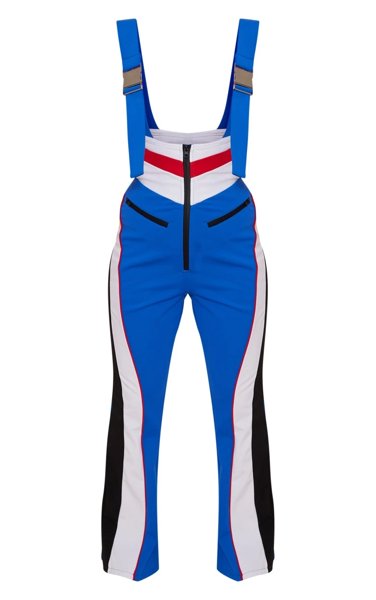 PRETTYLITTLETHING SKI Blue And Red Flare Scuba Suit 5 PRETTYLITTLETHING SKI Blue And Red Flare Scuba Suit - Image 5