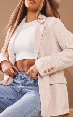 Cream Cord Single Breasted Blazer -Modern Wear Boutique 4e6966b88af817d251bcbe7762eb92b85c86169f cnb9845 4