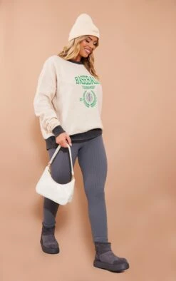 Off White Baseball Varsity Brushed Knit Jumper -Modern Wear Boutique 5318b8d605b412beccd3233299c65e2e91d4d8f1 cna5306 3