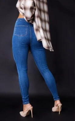 PRETTYLITTLETHING L30 Mid Blue Disco Skinny Jeans 10 PRETTYLITTLETHING L30 Mid Blue Disco Skinny Jeans -Modern Wear Boutique 53d383cde71a965adf226cad3ddcccd35e112320 cmc4075 3