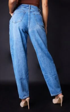 PRETTYLITTLETHING L30 Mid Blue Boyfriend Jeans -Modern Wear Boutique 57e3aae32b2132b9f999b24ee2fe53965807a863 cmc4031 3