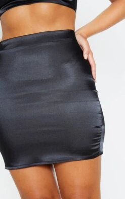Black Satin High Waist Mini Skirt -Modern Wear Boutique 591ee5777ee5cda96d14195c011df70b75fddb92 cmc9256 6